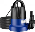 Wiltec panardinamas drenažo siurblys &scaron;variam ir ne&scaron;variam vandeniui 400 W 7000 l/h 65045