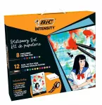 Bic Manga Intensity Dual 20 vnt. - Meno rinkinys su flomasteriais ir ra&scaron;ikliais