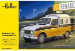 Renault 4 F4 Fourgonnette surenkamas furgono modelis Heller 1/24 82700