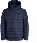 Jack&Jones vyrų pūkinė striukė JJEBRADLEY LIGHT PUFFER HOOD NOOS 12280970 SKY CAPTAIN