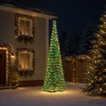 LED blizganti kalėdinė eglutė su smeigtuku EKENAS 400 cm