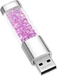 Garrulax Usb atmintinė, Premium Usb 2.0, Diamond 32 Gb Usb atmintinė, vandeniui atspari atmintinė, didelės spartos perdavimas, atmintinė (32 Gb, violetinė)