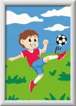 Ravensburger Creart 23761 - Smagumas futbole - pie&scaron;imas pagal skaičius futbolas nuo 7 metų, pie&scaron;imo rinkinys su rėmeliu, teptuku ir akriliniais dažais, dovana berniukams ir mergaitėms