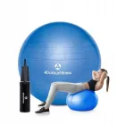 Gimnastikos, reabilitacinė treniruočių fitneso kamuolys su pompa, 75 cm