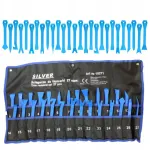 Silvertools apmu&scaron;alų nuėmimo įrankių komplektas 27 dalių, skirtas spaustukams, radijo aparatūrai, plastikui i&scaron;montuoti