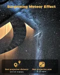 Lova Mertturm&reg; Žvaigždėto dangaus projektorius su meteorų efektu, 8-in-1 planetariumo projektoriaus lempa miegamajam, galaktikos projektorius su reguliuojamu fokusavimo lę&scaron;iu vaikams suaugusiems Kalėdų dekoravimui