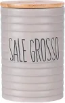 Villa D'este Home Tivoli druska rupi 750 ml indelis su keraminiu dangteliu, bambuko formos
