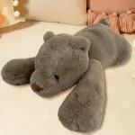 Metoo Mehoo Svorinis pliu&scaron;inis žaislas, nuo nerimo mal&scaron;inantis, 1.5kg, 60 cm svorio pliu&scaron;inis žaislas, didelis svorinis pliu&scaron;inis žaislas, pagalvė apkabinimui, miela pliu&scaron;inė lėlė gimtadieniui (rudasis lokys)