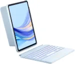 Inateck dėklas su klaviatūra, skirtas Ipad 10 kartos 10.9 colių, 11 kartos 2025 A16 11 colių, klaviatūra su jutikliniu kilimėliu, nuimamas, 7 spalvų foninis ap&scaron;vietimas, portreto/kra&scaron;tovaizdžio stovas, Qwertz