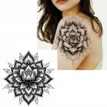 Nuplaunama tatuiruotė mandala lotoso ra&scaron;tas - sezono hitas! Vasarai atostogoms 2024