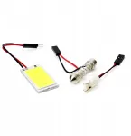 Led lemputės Classic T10 W5w C5w Cob 12v panelinis modulis Amio-01621
