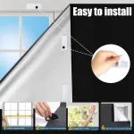 3 m x 1,5 m lango užtemdymas, interjero apsauga nuo saulės, lango užtemdymas be gręžimo, užtemdymo plėvelė, termoizoliacinė plėvelė, parduodama metrais miegamajam, užtemdymo plėvelė, užtemdymo audinys