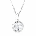 Diamond Sky Jewelry Sidabrinis kaklo papuo&scaron;alas moterims DiamondSky &bdquo;Clarice&ldquo; su Swarovski kristalais