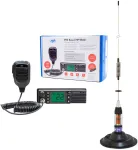 CB PNI Escort HP 9500 radijo stoties komplektas, ASQ, 12-24V + CB PNI ML70 antena, 70 cm su pridedamu 145 mm magnetiniu pagrindu