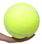Didelis teniso kamuoliukas 24 cm pripučiamas guminis žaislas vaikams