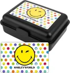Smileyworld Pietų Dėžutė su Dalikliu, Juoda