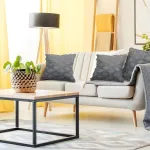 Toplive 2 mink&scaron;tų velvetinių kvadratinių pagalvėlių užvalkalų rinkinys, sofos pagalvėlės užvalkalas, svetainė, miegamasis, biuras, namų dekoro pagalvėlės užvalkalas, modernus sofos pagalvėlės užvalkalas, pilkas geometrinis ra&scaron;tas, 45 x 45 cm