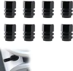 Ingjia 8 x individualiai pritaikyti ventilių dangteliai, tinkami dviračiams, ventilių dangteliai su sandarikliu stabiliai padangų slėgiui, dviračių ventilių dangteliai, automobilio ventilių dangtelis, dviračio ventilių dangtelis