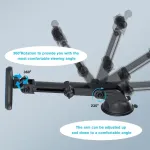 Ohlpro automobilinis laikiklis su magsafe ir iphone 16 pro max/ 16 pro/16, iphone 15/14/13/12 serijoms, 360&deg; reguliuojamas prietaisų skydelio priekinio stiklo telefono laikiklis su įkrovimo funkcija
