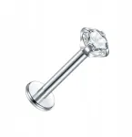 Bizu auskaras Piercing Labret su cirkoniu, chirurginis plienas 316l Lobe Helix 1,2/6/3
