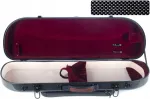 Fiberglass dėklas smuikui 4/4 Street M-case Juodas Point - Bordo
