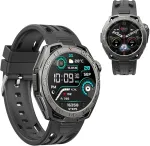 Oba i&scaron;manusis laikrodis Omoled seklys, skambučiai, bluetooth, 100+ sporto režimų sveikatos ir fitneso seklys, chronometras, skirtas android ios laikrodžiui s2 unique su sf lustu (juodas)