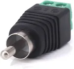 10 vnt. rca ki&scaron;tukas, bestga phono rca ki&scaron;tukas į av sraigtinį gnybtų garso vaizdo jungties adapterį, skirtas cctv apsaugos kamerų sistemai