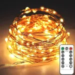Led Usb girlianda 20m 200 Led, 8 režimai, laikmatis, &scaron;iltai balta