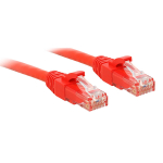 Tinklo Kabelis - LINDY Cat.6 U/UTP Tinklo Kabelis, RJ45, M/M, 250MHz, 2 m, Raudonas