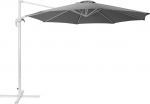 Beliani Savona Garden Umbrella pilka balta 300 cm
