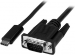 USB kabelis StarTech USB-C - D-Sub (VGA) 2 m Juodas (CDP2VGAMM2MB)