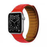 Hurtel Magnetic apyrankė laikrodžiui Apple Watch 6/5/4/3/2 / SE (40mm / 38mm) raudonos spalvos