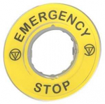 Schneider Electric Unterlegschild Emergency Stop 3D