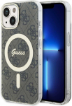 Guess IML 4G MagSafe dėklas telefonui Apple iPhone 15 rudos spalvos