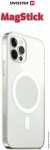 Swissten Clear Jelly MagStick nugaros dėklas, skirtas Apple iPhone 15 Pro Max