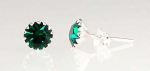 Sidabriniai auskarai &ndash;pusetai - 6 mm. - 0.6 g.
