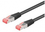 Goobay CAT 6A S/FTP LAN Patchcord laidas, juodas, 10 m