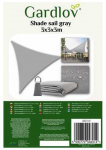 Sunshade sail 3x3x3m pilka Gardlov 23147