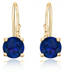 JVD &Scaron;velnūs paauksuoti auskarai su mėlynais cirkoniais SVLE0620XH2GM00