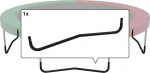 Berg Elite+ - W-Leg T-series 430 (14ft) juodas