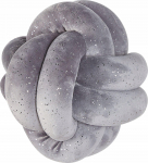 Beliani Lumarko Velour dekoratyvinis pagalvė mazgas su blizgučiu 20 x 20 cm pilka MALNI!