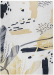 ARLEN ABSTRACT1 kilimas spalva balta abstrakčiojo stiliaus 80x150 Hakano