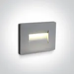 3,6W LED įleidžiamas sieninis lauko &scaron;viestuvas, pilkas, 3000K, 68064/G/W