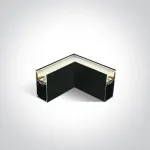 8W pavir&scaron;inio/pakabinamo linijinio &scaron;viestuvo kampinis sujungimas, juodas, 4000K, 050170D/B/C