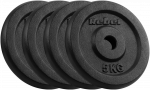 Ketaus svarelių rinkinys 4x5kg, skylė 31mm, klasikinė plok&scaron;telė, REBEL ACTIVE