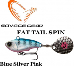Savage Gear Fat Tail Spin Mėlyna Sidabrinis Rožinė