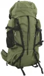 Turistinė kuprinė, uniformnė žalia, 80L, oksfordo audinys