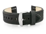 Pacific W80 leather watch strap - juodas - 20mm