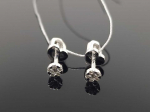 Best Diamonds Balto aukso auskarai su briliantais Praba: 585