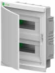 Elektro Plast Nasielsk 2435-00 Eleganti&scaron;kas modulinis skirstomasis įrenginys 2x12, įleidžiamas IP40 PE+N, baltos durys 2435-00